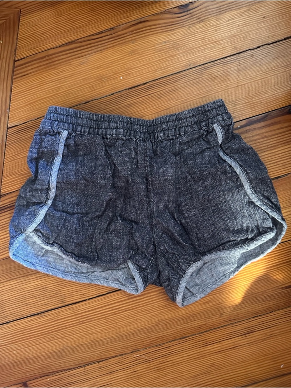 XS gray madewell pull on shorts